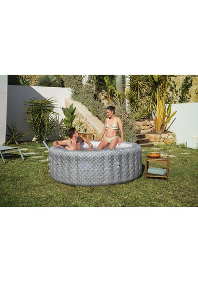 Lay-z-spa Bali Smart Airjet 6001n Enerji Tasarruflu Şişme Spa Havuzu, Mobil Uygulama Kontrollü, 4-6 Kişilik Gri