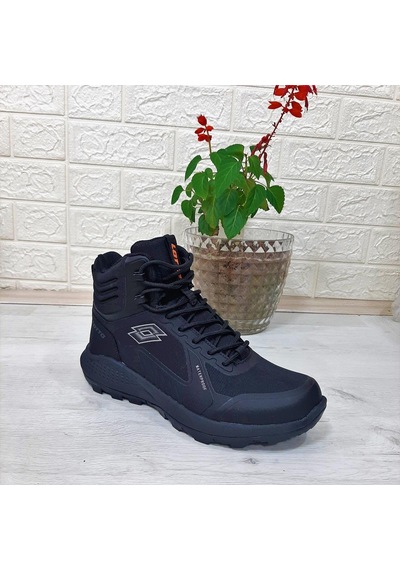 Lotto Crowel Hıgh Siyah Waterproof Fuspetli Kaymaz Erkek Bot 001