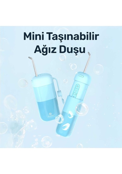 Npo Nicefeel Fc5170 Mini Taşınabilir,şarjlı, Diş Teli/protez Bakım Ve Profesyonel Ağız Duşu-mavi