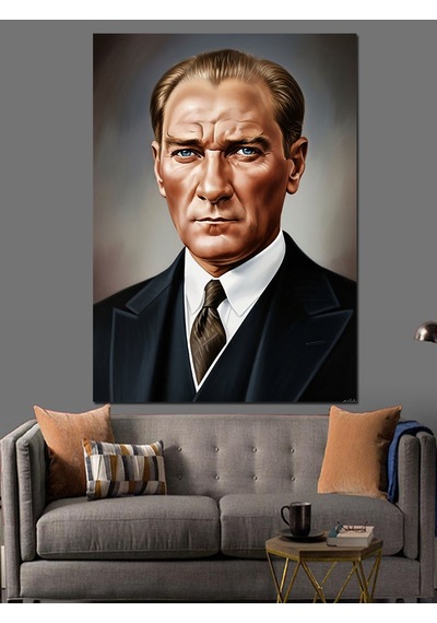 Ahşap Tablo Mustafa Kemal Atatürk Portresi Hayvan Tabloları
