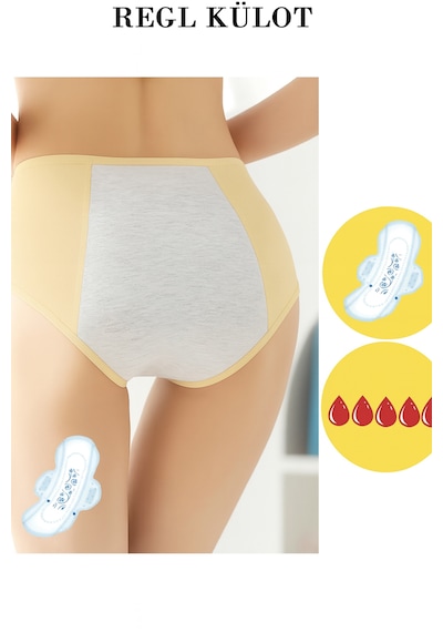Sauna Suit Süper Emici Ultra Hijyenik Regl Külodu , Gece Gündüz Gün Boyu Etkili Sızdırmaz Adet Külodu Ten Rengi