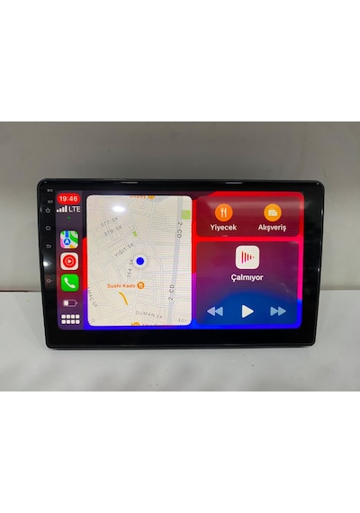 Yasal Standartlara Uygun 4gb Ram 64gb Hafıza Germistone Mtn-47 9 İnç Multimedya Çift Fan Carplay Android Auto Kamera 9"