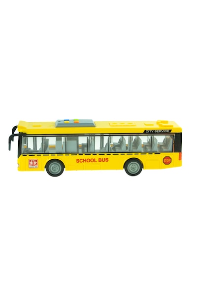 Oyuncak Okul Otobüsü Işıklı Sesli Sürtmeli 27 Cm