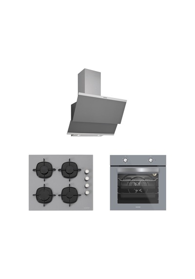 Silverline BO65E1S01 - CS5335S02 - 3420 Classy 60 Gri Ankastre Set