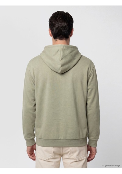 LC Waikiki Lc Waıkıkı Haki Kanguru Cepli Erkek Hoodie