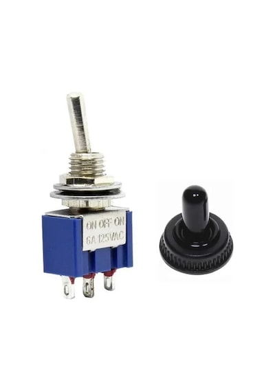 Mts-103 Mini Toggle Anahtar 3a 250v On / Off / On 3 Pin 3 Pozisyon Uyumlu