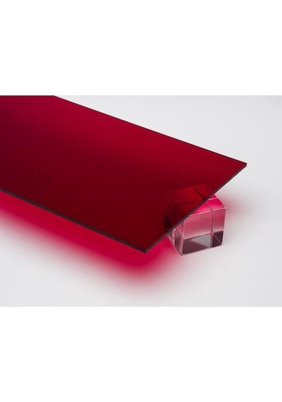 3MM TRANSPARAN KIRMIZI PLEKSİ PLEKSİGLAS LEVHA | TÜM EBATLAR
