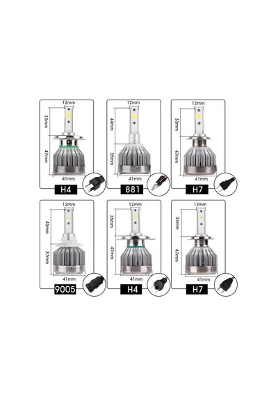 Space Led Far Ampulü H11-3500Lmx2-30W-12V Buz Mavisi /  Laam705