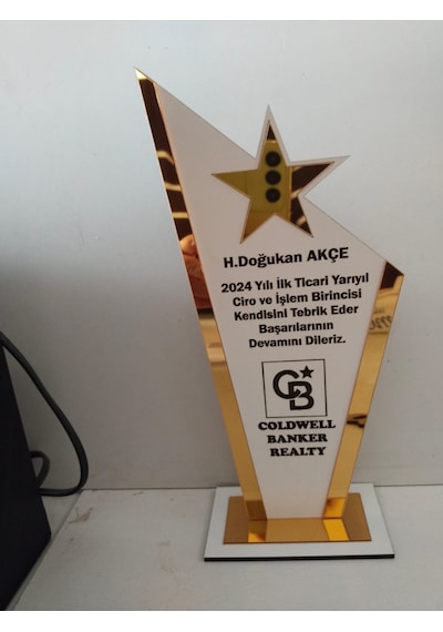 Hediyelik Plaket Gazi / Emlak /sevgili / Şiir Yarışması V.b. Altın - Gümüş