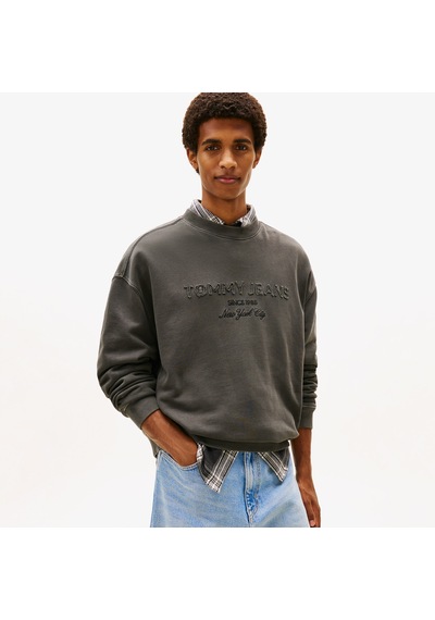 Tommy Hilfiger Jeans 90s Gmd New Classics Crew Erkek Siyah Sweatshirt Dm0dm22363