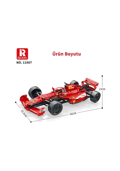Reobrix Racing Car Static Edition Ferrari F1 11007 Brick Yapım Seti