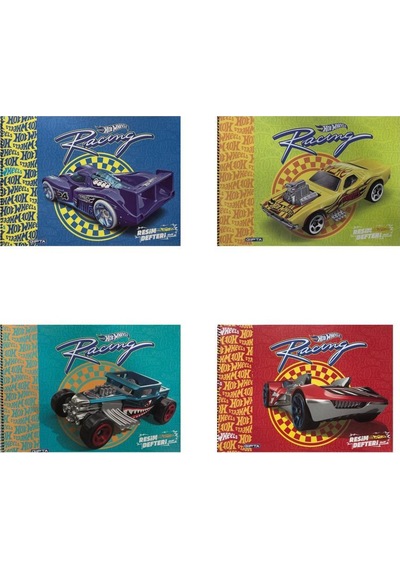 Gıpta 25x35 Hot Wheels Resim Defteri 15yp 5437 4'lü