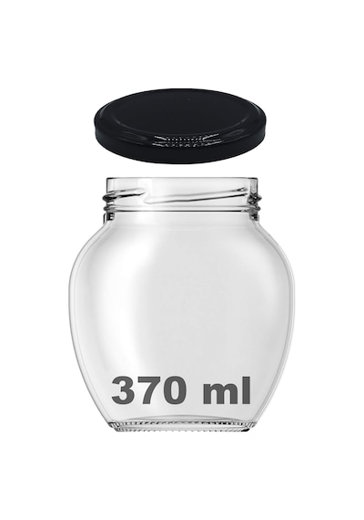 Afracam 370 Ml Şeffaf Cam Kavanoz 370 Cc Konserve Metal Kapaklı Cam Kavanoz 6 Adet Şeffaf, 370 Cc Yumurta Diğer