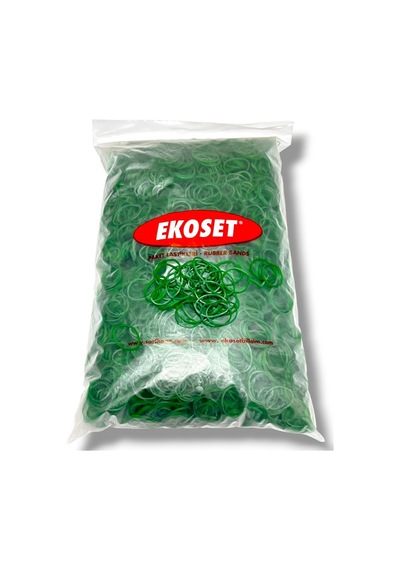 Küçük Paket Lastiği Yeşil 40mm 3 Kg