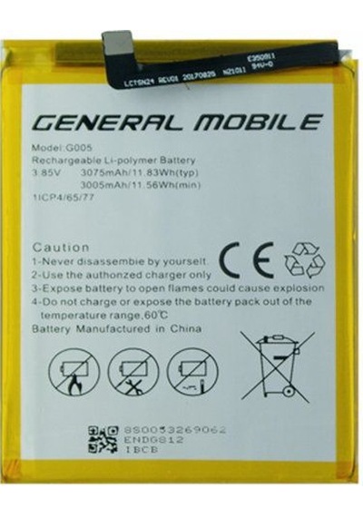 General Mobile Discovery Gm8d  Kalitesinde Batarya - G005 - 3075 Mah