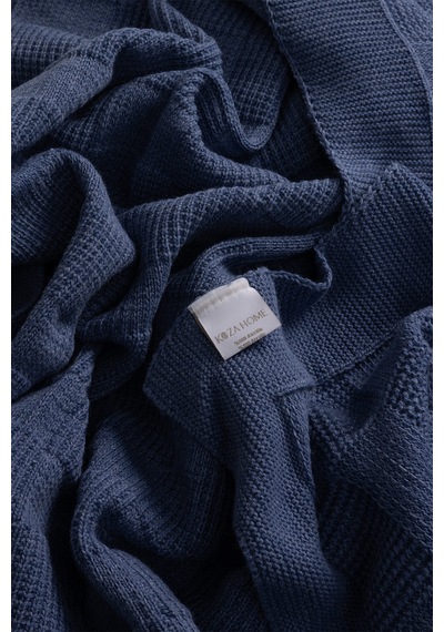 Plaid İndigo Çift Kişilik Battaniye 200x220 15015 Indigo