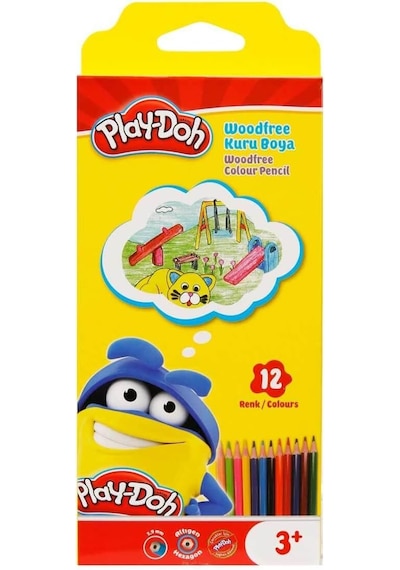 Play-doh Woodfree Kuruboya Altıgen 12'li