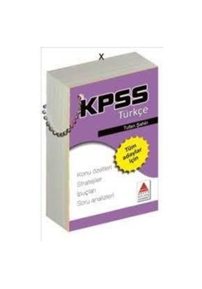 Kpss Türkçe Konu Özetli Strateji Kartları - Delta Kültür Yayınevi
