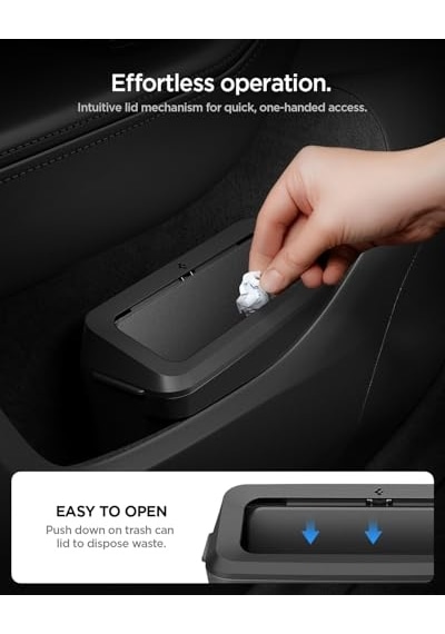 Spigen Tesla Model Y Juniper 2026-2025 Araç İçi Çöp Kutusu/manyetik Kapaklı Kapı İçi Çöp Kovası To281j Siyah - Acp11106 Spigen Tr