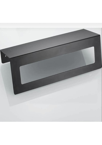 30 Cm Siyah Raflı Havlu Askısı, Metal Raflı Havluluk, Otel Banyo Askısı, Mutfak Banyo Raflı Havluluk Renkli
