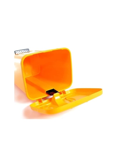 Omnipazar Sy-4255 40 Lt Köşeli Pedallı Plastik Çöp Kovası İç Kovasız Yeşil