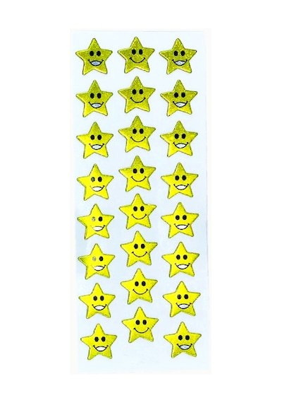 Sticker Kabartmalı Stiker Defter, Planlayıcı Etiket Yıldız Gülenyüz Cb253 16x7 Cm