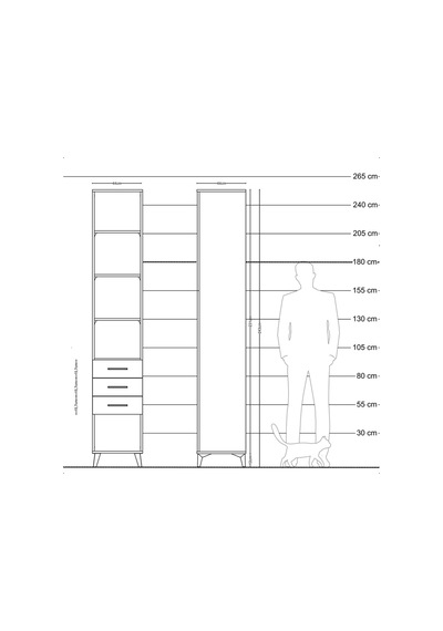 Hyperion Dolap 4 Raflı 3 Çekmeceli 44x44x243 Çam-aytaşı Çam Hyperion Dolap 4 Raflı 3 Çekmeceli 44x44x243 Çam-aytaşı Çam