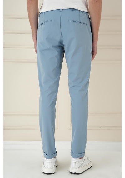 Efor Comfort Fit Beli Lastikli Esnek Casual Havacı Mavi Pantolon P 1173 Mavi