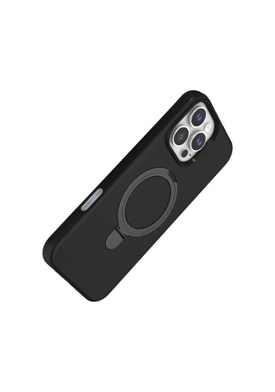 Apple Uyumlu iPhone 16 Pro Max Regal Magsafe Standlı Kapak Siyah\
