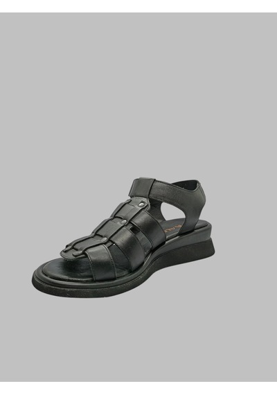 Albini A-10888 Kadın Deri Sandalet Siyah