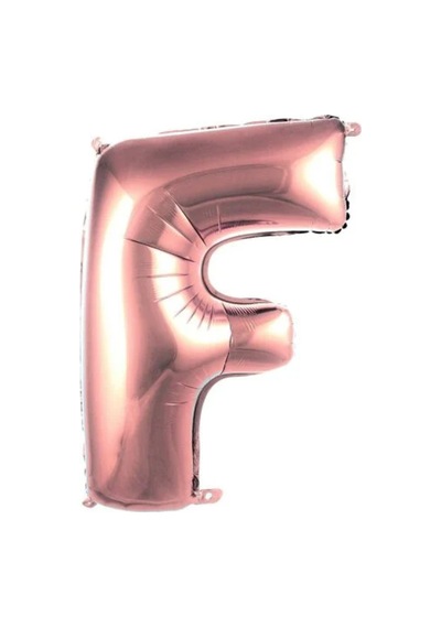 40" Folyo Harf 100cm "f" Rose Gold Rose Gold