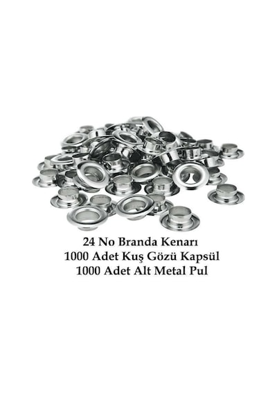 Branda Kenarı 24 No Sac Pullu Kuş Gözü Kapsülü 1000 Takım Kuşgözü (397710977)