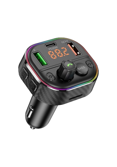 Cosmostech Car T86M Araç Fm Transmitter 5.0 Bluetooth Araç Kiti Hızlı 20 W Şarj Qc3.0 Çift USB Mp3 Sd Kart Çakmaklık Girişli Oto Müzik Çalar Cosmostech Car T86M Araç Fm Transmitter 5.0 Bluetooth Araç Kiti Hızlı 20 W Şarj Qc3.0 Çift USB Mp3 Sd Kart Çakmaklık Girişli Oto Müzik Çalar