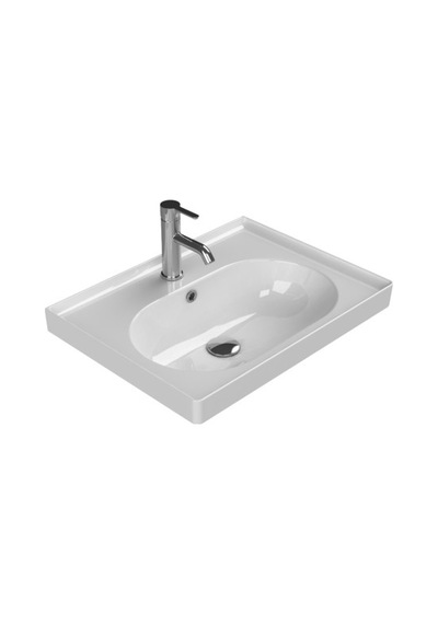 60x45 Turkuaz Etajerli Lavabo İle Şıklık 508 Yeşil