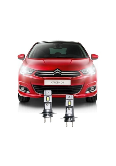 Cıtroen C4 2012-2017 Led Kısa Far Ampulü H7 Mini Led 2'li Set
