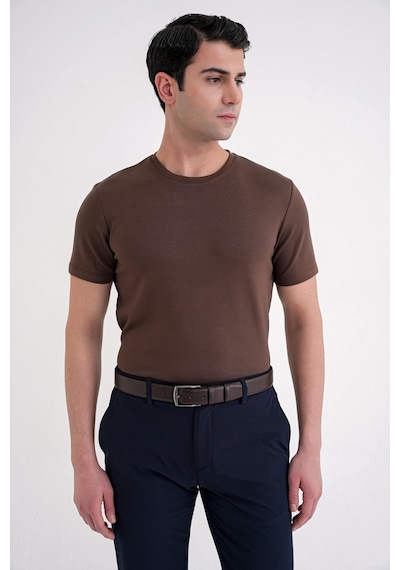 Efor Ts 885 T-shırt Comfort Kakao Casual Kakao