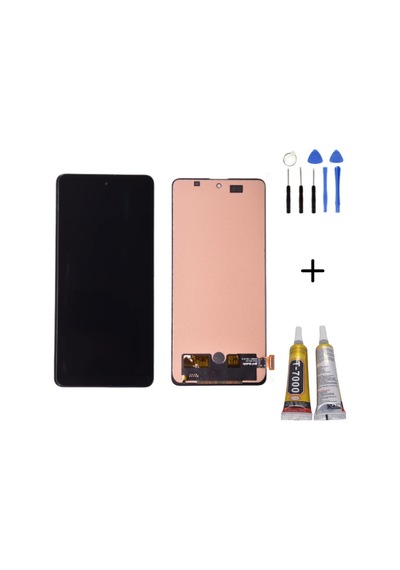 Te Samsung Uyumlu A71 A715f Lcd Ekran Dokunmatik + Montaj Kiti