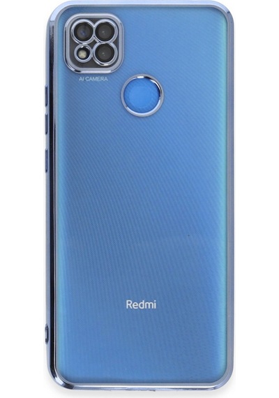 Xiaomi Redmi 9c Kılıf Razer Lensli Silikon - Açık Mavi -