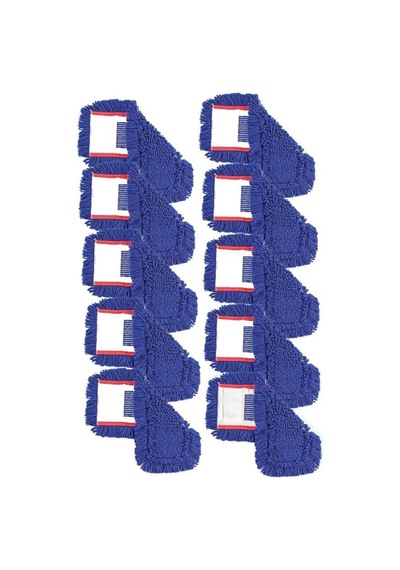 Omniclean Uctm N0037 Zincir Orlon Nemli Mop Yedeği 50 Cm Mavi 10 Adet Mavi