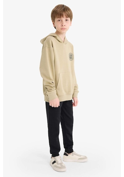 Defacto Erkek Çocuk Kapüşonlu Baskılı Okul Sweatshirt E9572a825aukh445 Haki