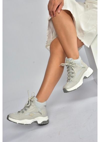 Fox Shoes V312415009 Gri Bilekli Spor Ayakkabı Sneakers Gri