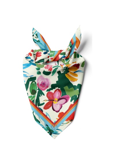 Yaz Çiçeği Desen Bandana/fular Çok Renkli