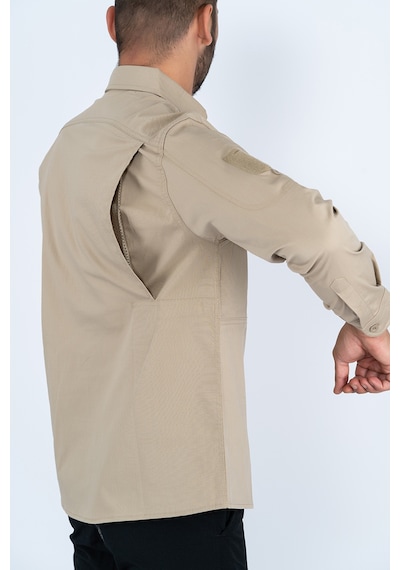 Combat tactical taktik fermuar cepli koruma swat outdoor gömlek Bej