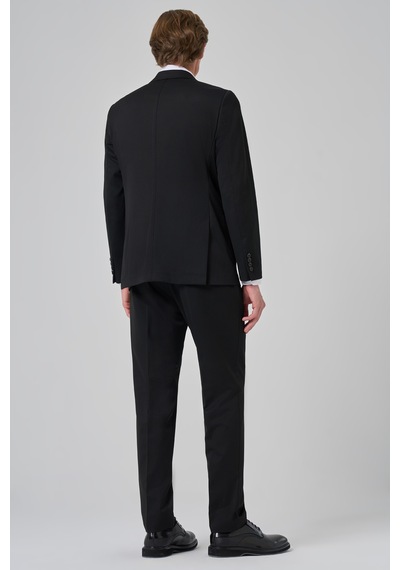 Morven Erkek Siyah Poliviskon Trend Düz Desen Slim Fit Sivri Yaka Kruvaze Takım Elbise 26ms001009001 Siyah Morven Erkek Siyah Poliviskon Trend Düz Desen Slim Fit Sivri Yaka Kruvaze Takım Elbise 26ms001009001 Siyah