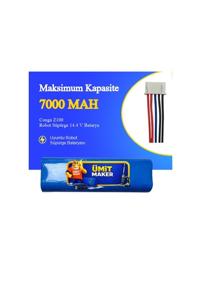 Conga Z100 Robot Süpürge 7000 Mah Batarya