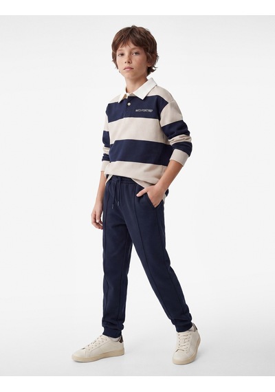 Koton Şardonlu Cepli Jogger Okul Eşofman Altı Lacivert 7wkb40015tk