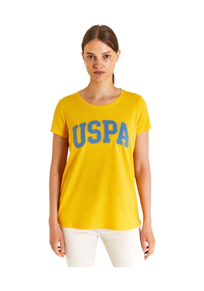 U.S. Polo Assn. Kadın Basic Tişört 1804839 Safran