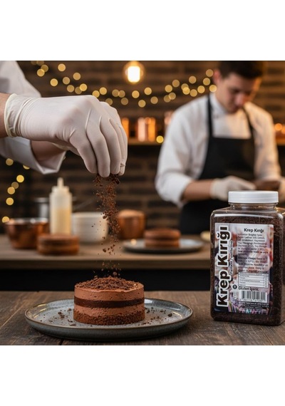Krep Kırığı Çikolata 150 Gr Waffle, Pancake Ve Tatlılar İçin Çikolatalı Çıtır