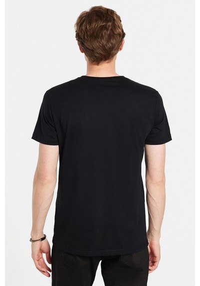 Tudors Erkek Slim Fit Dar Kesim %100 Pamuk Yumuşak Dokulu Baskılı Siyah Bisiklet Yaka Tişört-33167 Siyah Tudors Erkek Slim Fit Dar Kesim %100 Pamuk Yumuşak Dokulu Baskılı Siyah Bisiklet Yaka Tişört-33167 Siyah