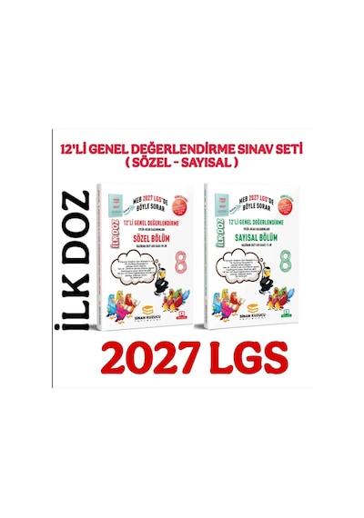 Sinan Kuzucu 2027 8. Sınıf İlk Doz 12 Li Sayısal Sözel Genel Değerlendirme Sınavları